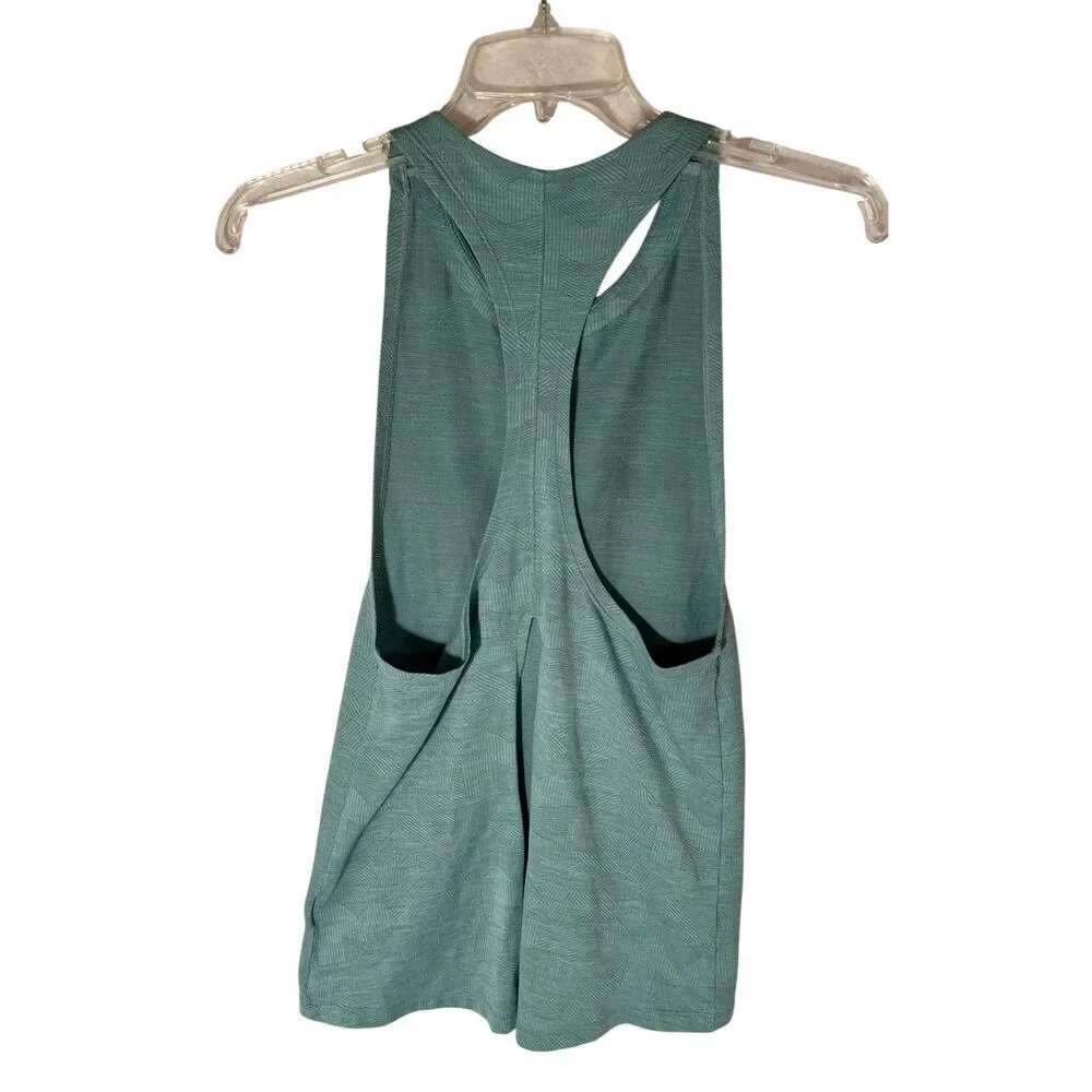 Nike Women's Active Tank Top Size XS Sage Green With Line Print